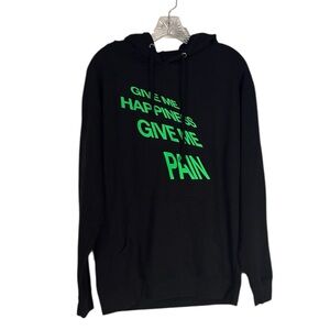 Anti Social Social Club ASSC Give Me Pain Sweatshirt Hoodie L Black Streetwear